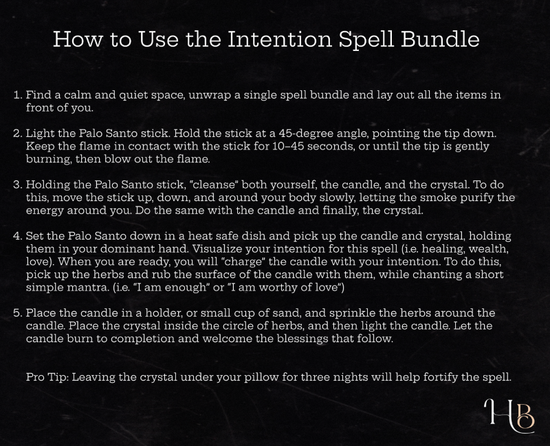 Intention Spell - Pack of 3