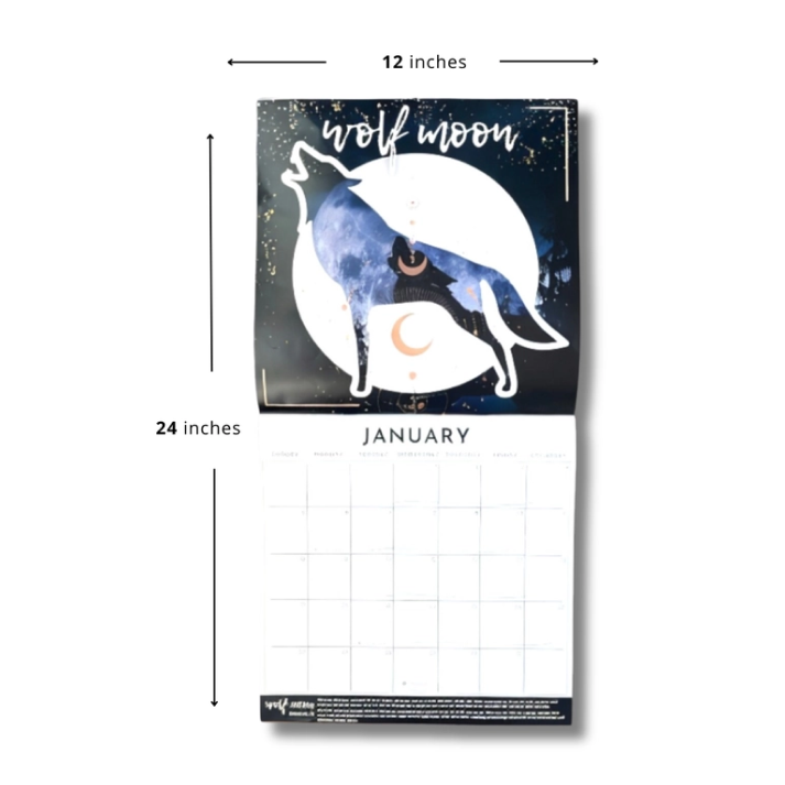 2025 Full Moon Wall Calendar