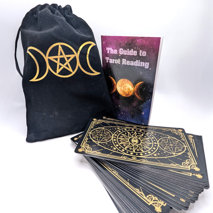 Beginner's Tarot Card Set + Meanings Booklet and Carry Bag