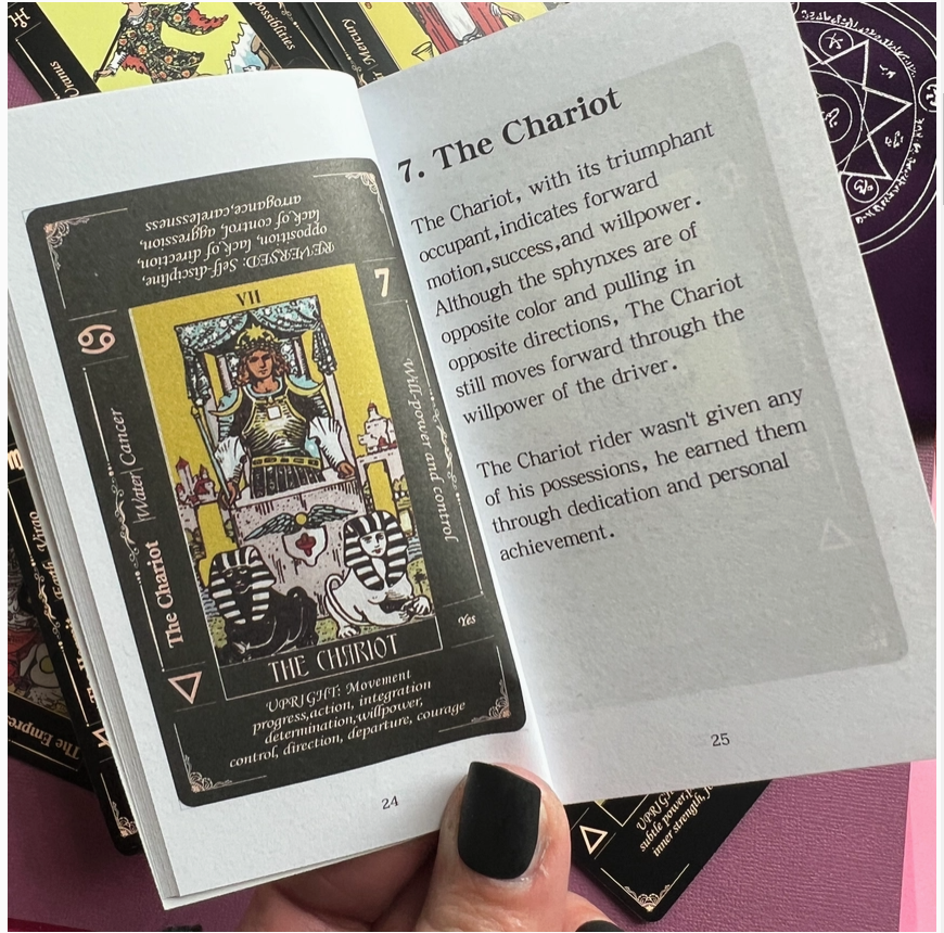 Beginner's Tarot Card Set + Meanings Booklet and Carry Bag