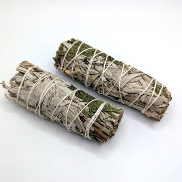 Cedar + White Sage Smudge Sticks (Pack of 2)